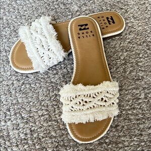 Billabong Cream Woven Sandals